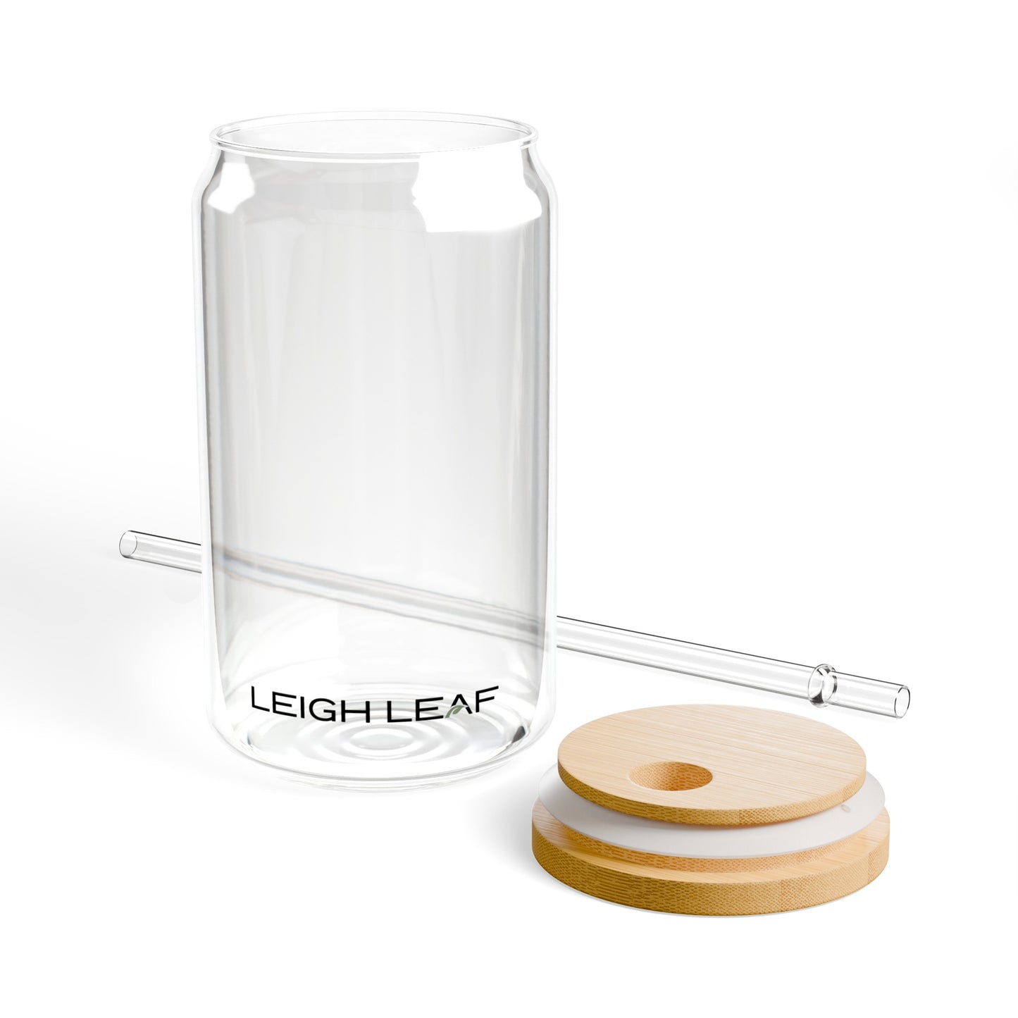 Leigh Leaf Elegant 16oz Matcha Sipper Glass